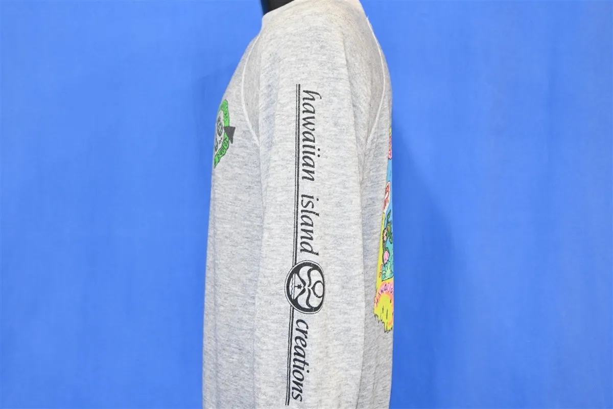 80s Hawaiian Island Creations Wild Child Surf Sweatshirt Small