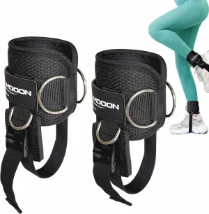 Ankle Straps for Cable Machine Accessories, Adjustable Buckle Suitable for Men & Women, Comfort fit Neoprene Ankle Cuffs for Glute Kickbacks, Lift The Butts, Gym Lower Body Exercises