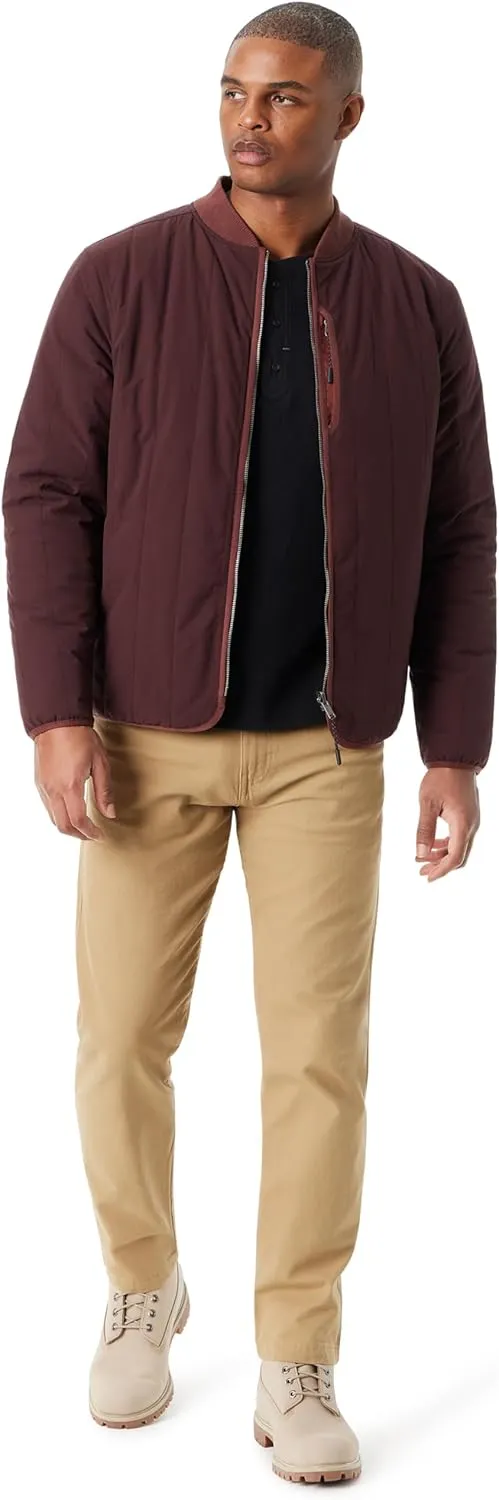 BASS OUTDOOR Men's Reversible Liner Bomber Jacket with Pocket on Both Sides Standard