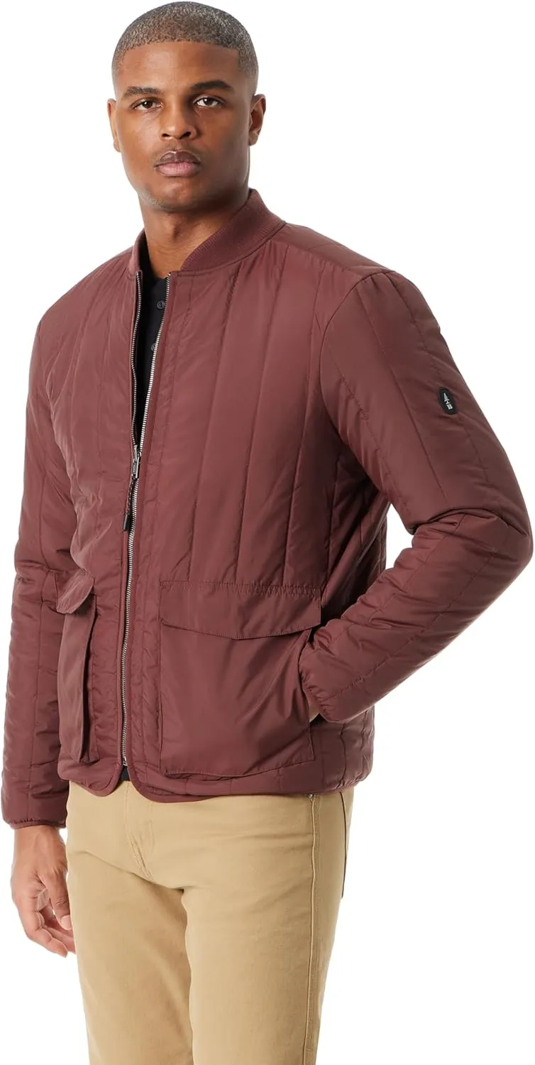 BASS OUTDOOR Men's Reversible Liner Bomber Jacket with Pocket on Both Sides Standard