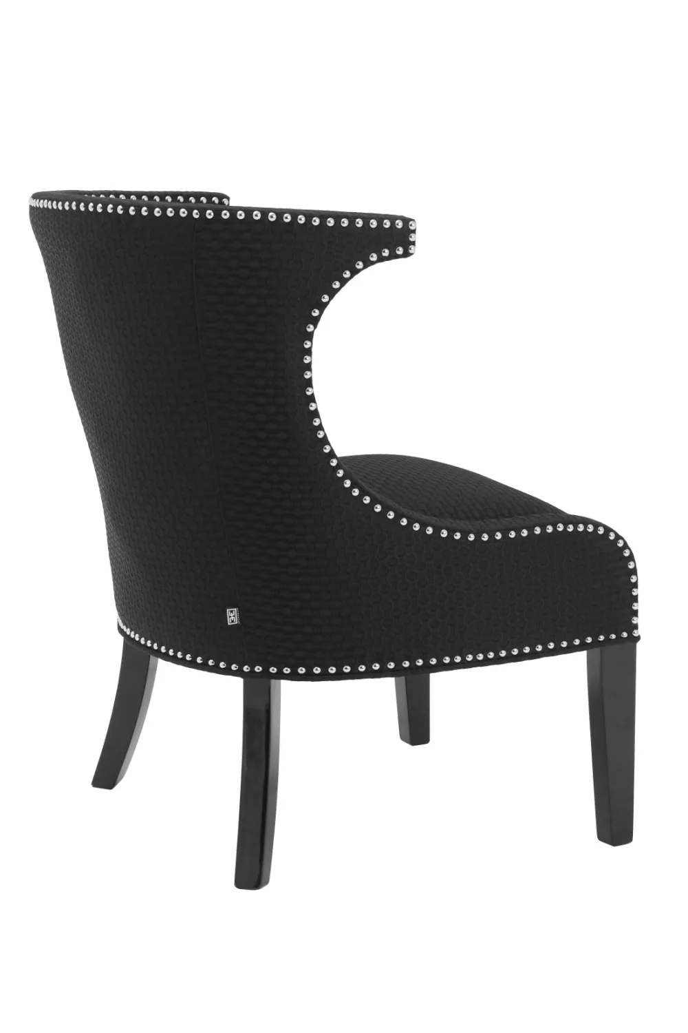 Black Studded Wing Chair | Eichholtz Elson
