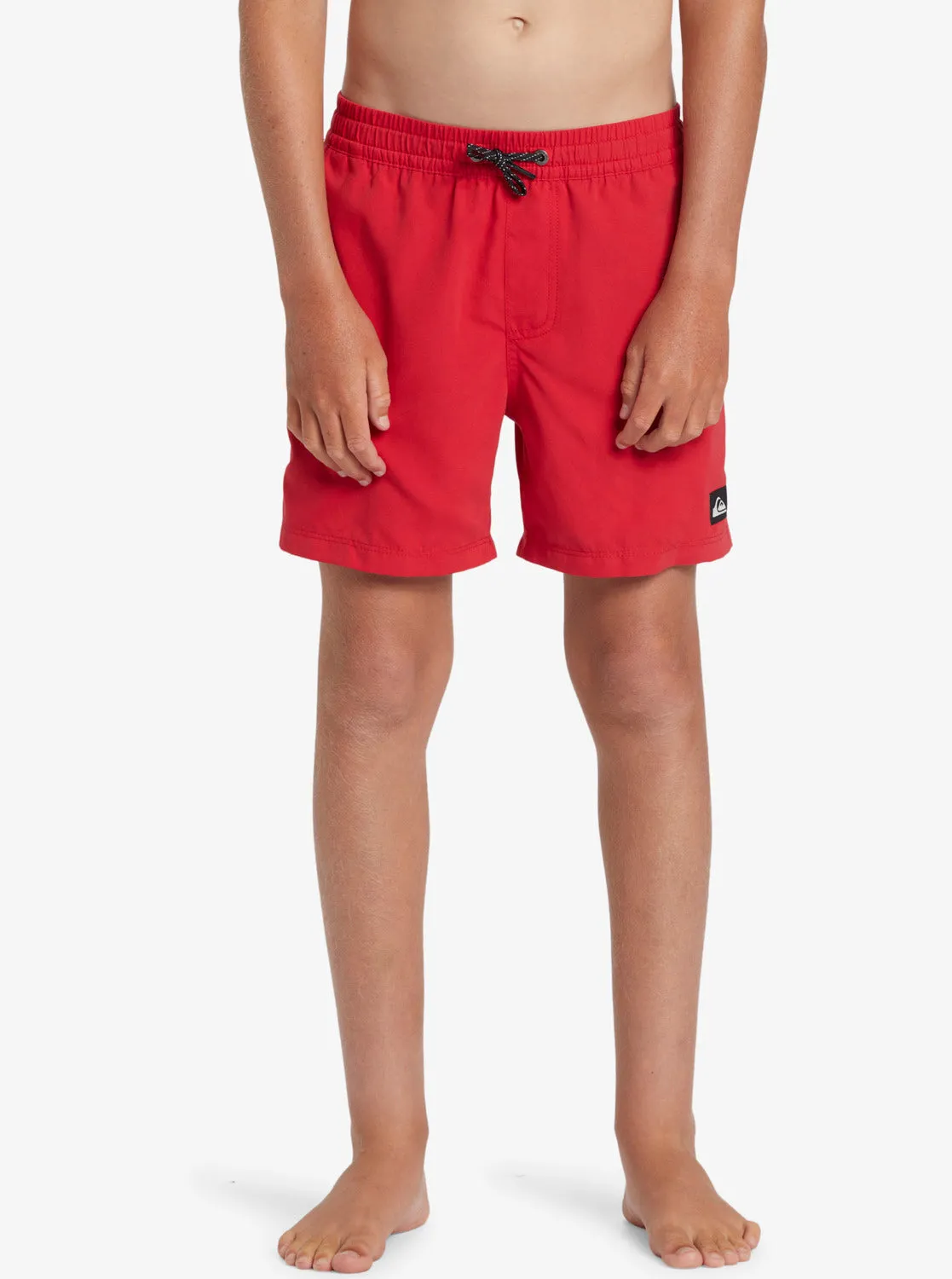 Boys 8-16 Everyday Solid 14" Swim Trunks - High Risk Red