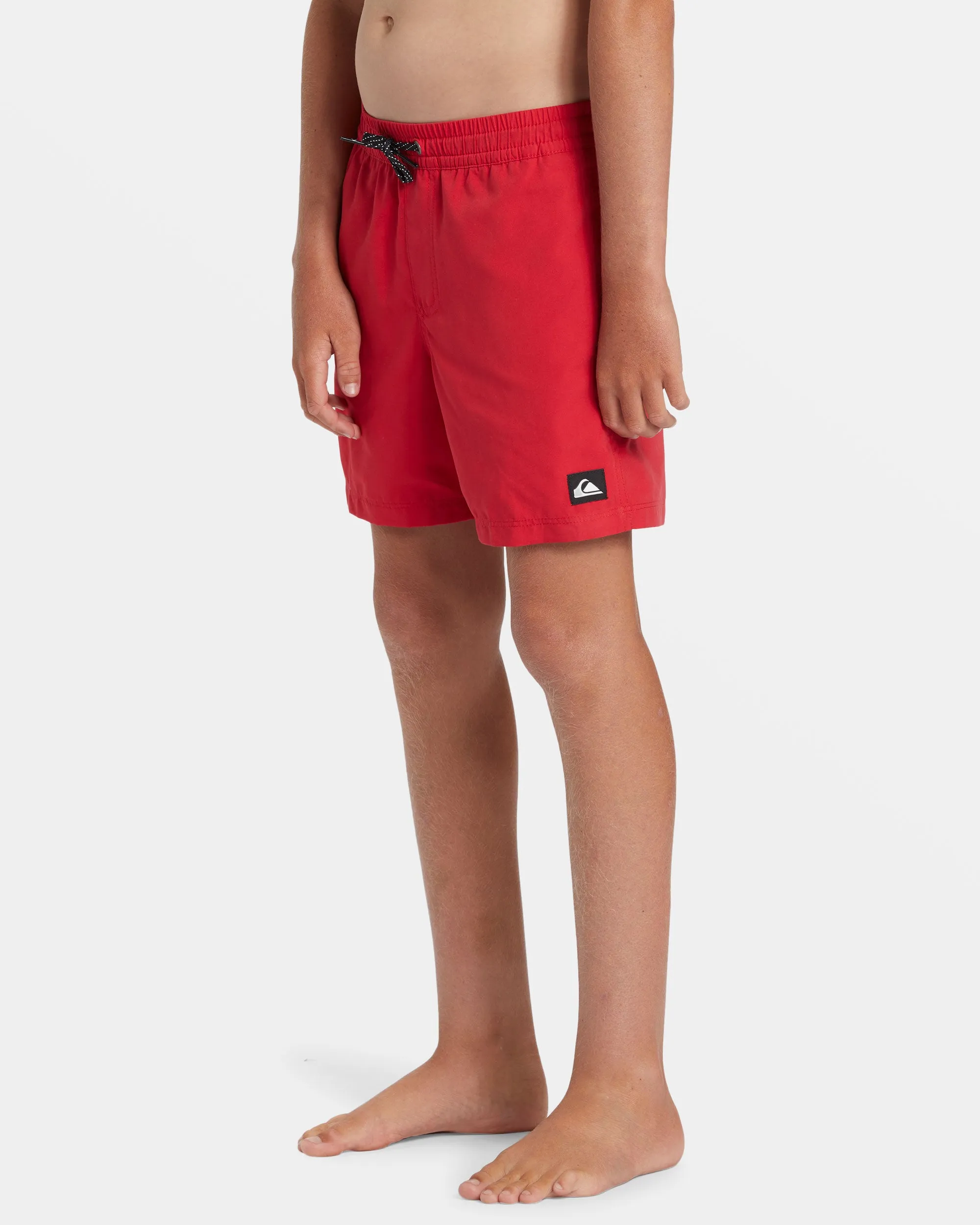 Boys 8-16 Everyday Solid 14" Swim Trunks - High Risk Red