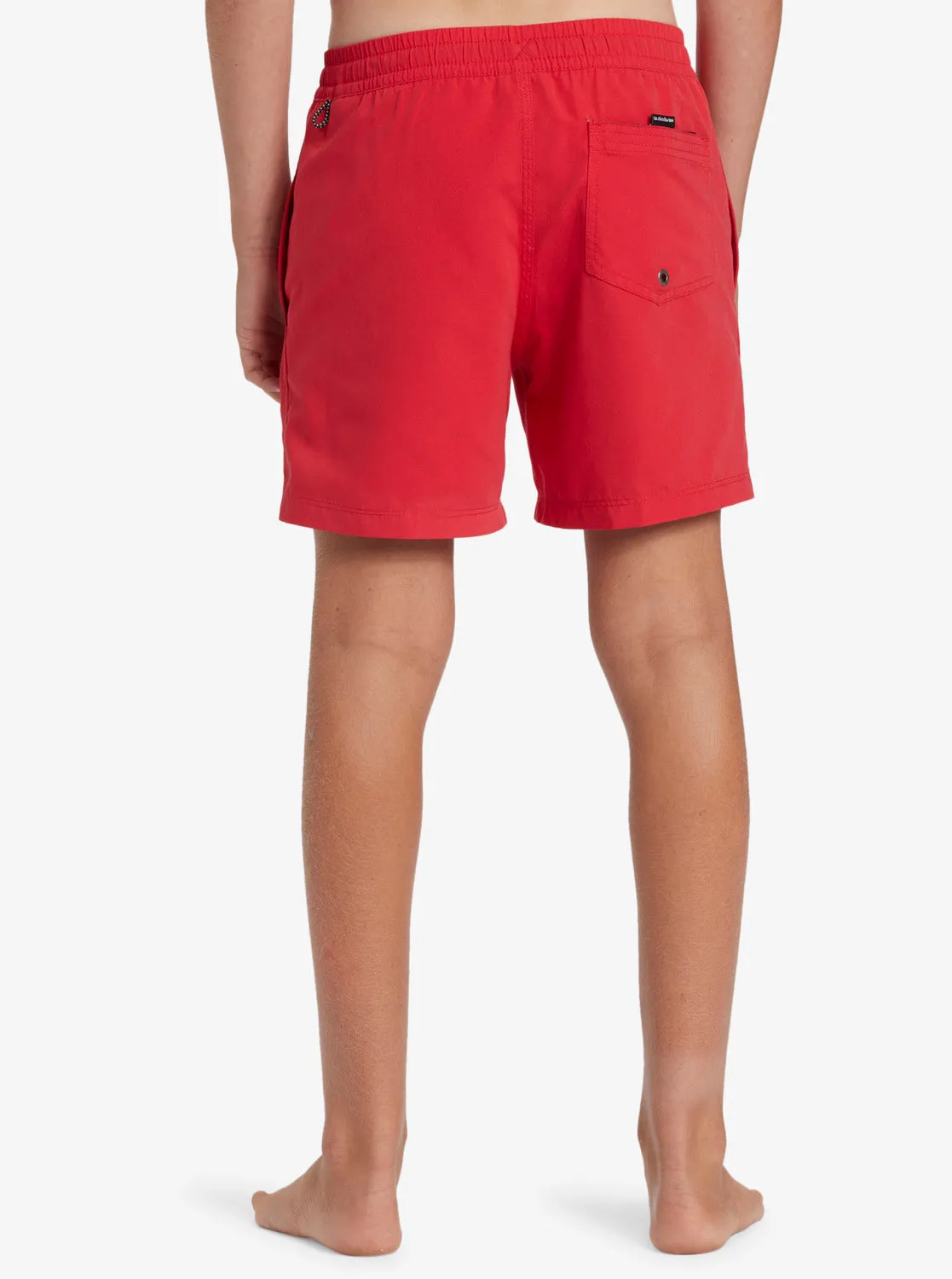 Boys 8-16 Everyday Solid 14" Swim Trunks - High Risk Red