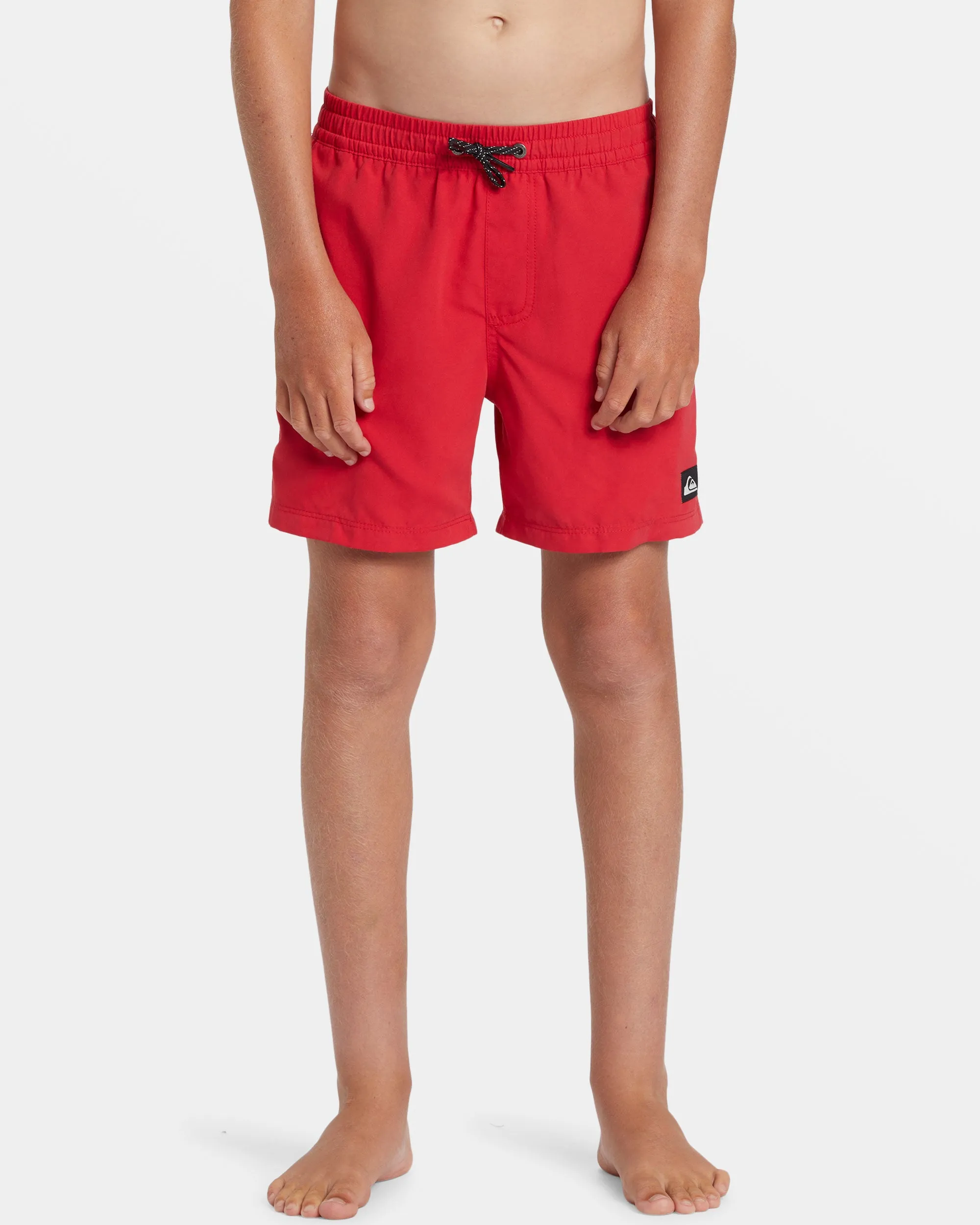 Boys 8-16 Everyday Solid 14" Swim Trunks - High Risk Red