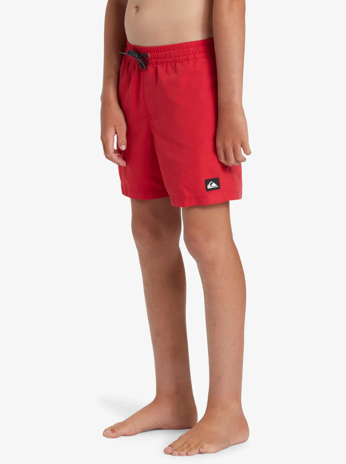 Boys 8-16 Everyday Solid 14" Swim Trunks - High Risk Red
