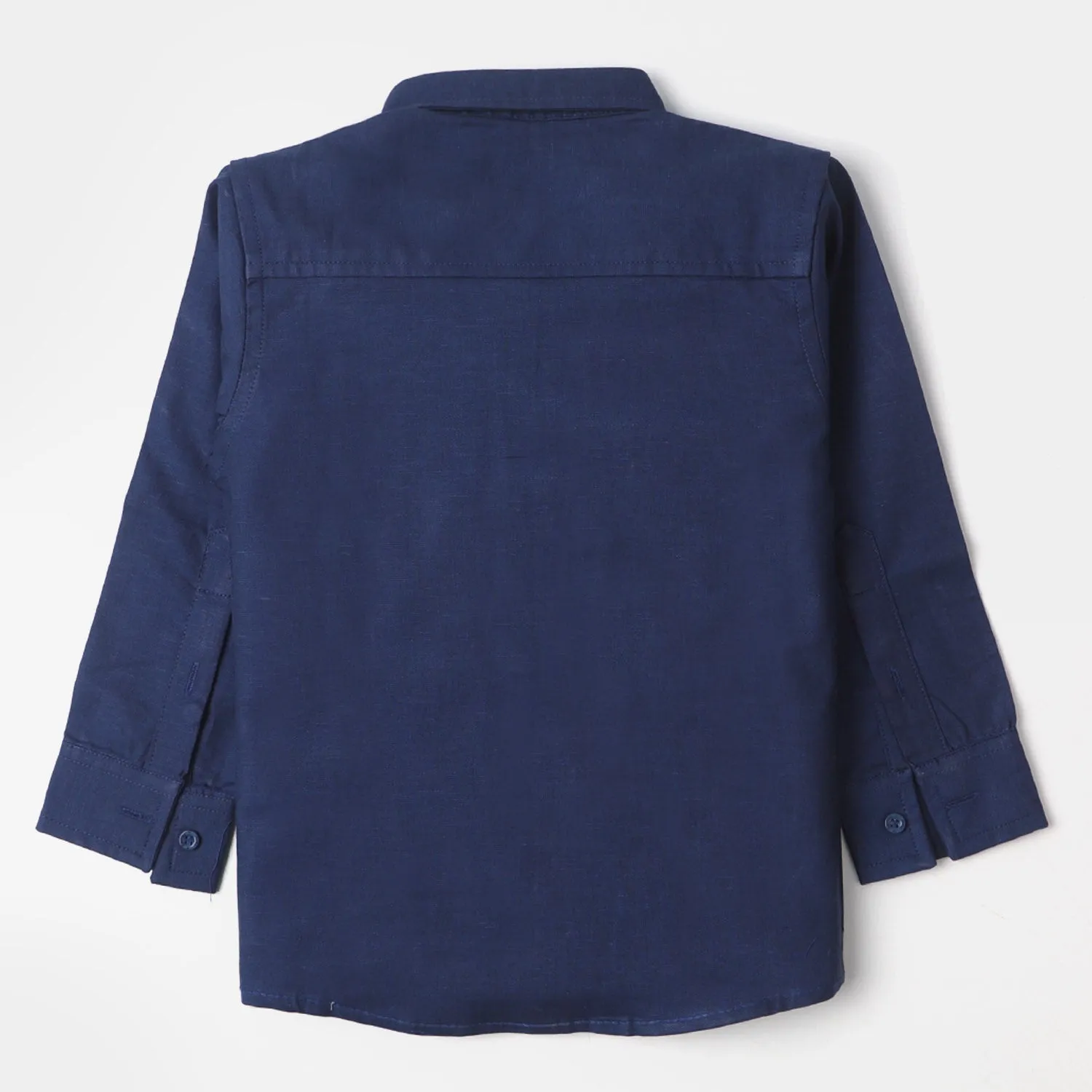 Boys Cotton Casual Shirt Time To Surf | NAVY