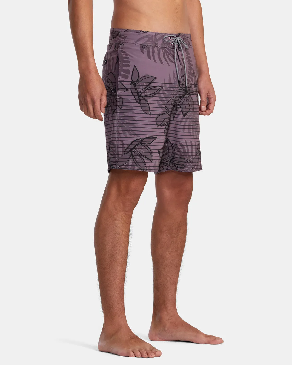 Curren 18" Boardshorts - Lavender Floral