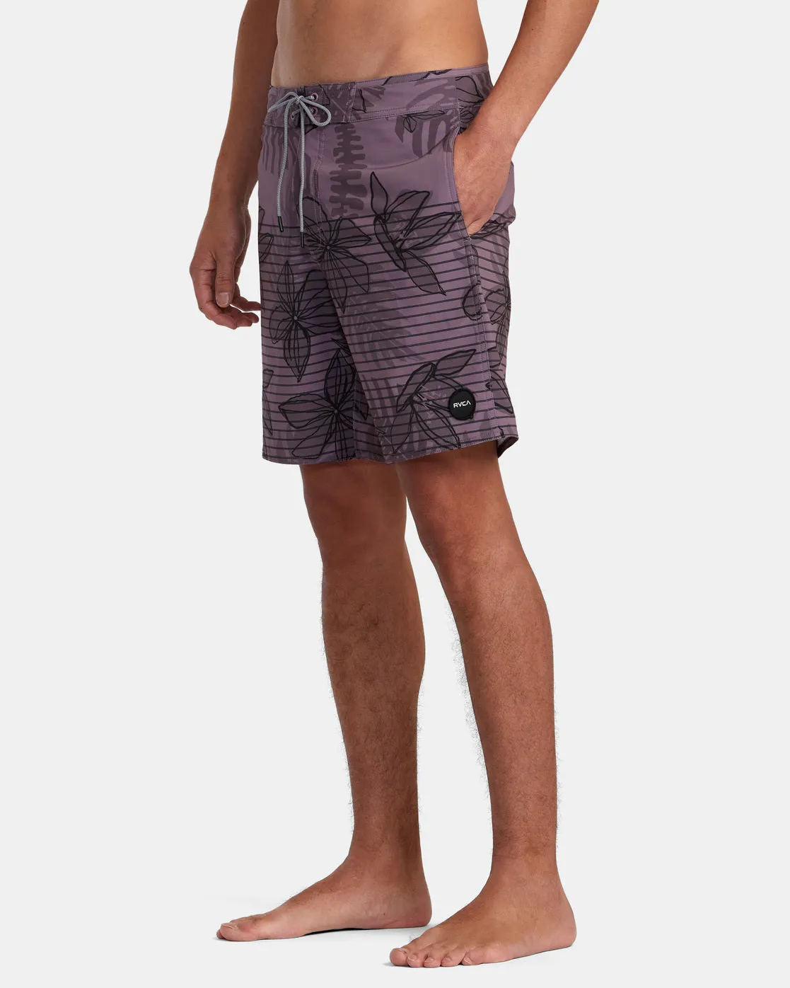 Curren 18" Boardshorts - Lavender Floral