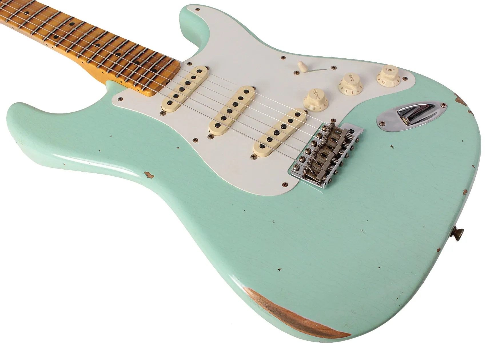 Fender Custom Shop 1958 Strat, Relic, Super Faded Aged Surf Green