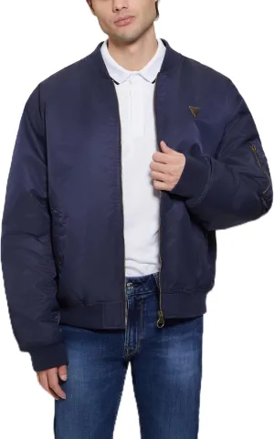 GUESS Men's John Bomber Hooded Jacket