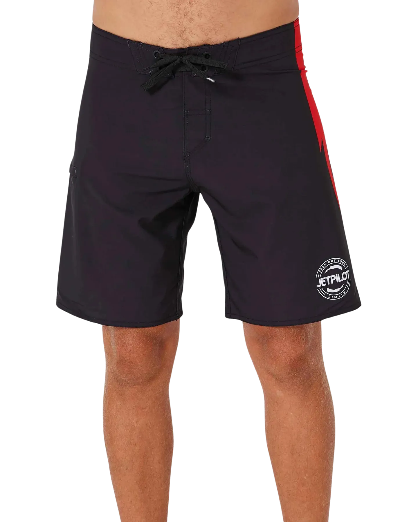 Jetpilot Bolts Men's Rideshort - Black/Red - 2024