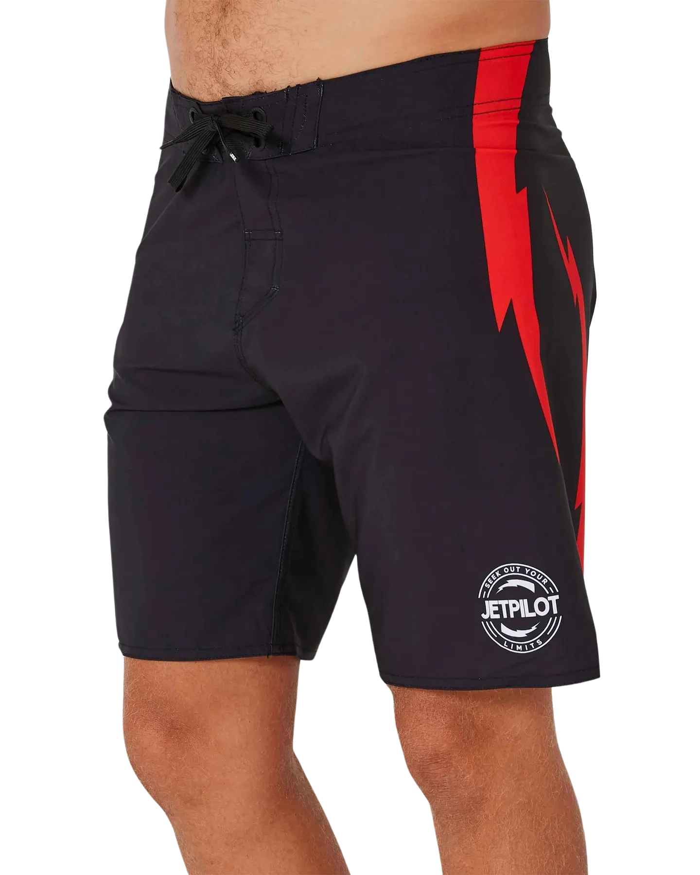 Jetpilot Bolts Men's Rideshort - Black/Red - 2024