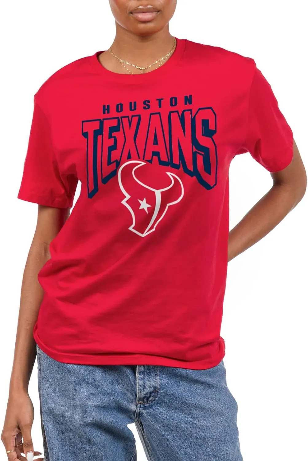 Junk Food Clothing x NFL - Bold Logo - Short Sleeve Fan Shirt for Men and Women - Officially Licensed NFL Apparel