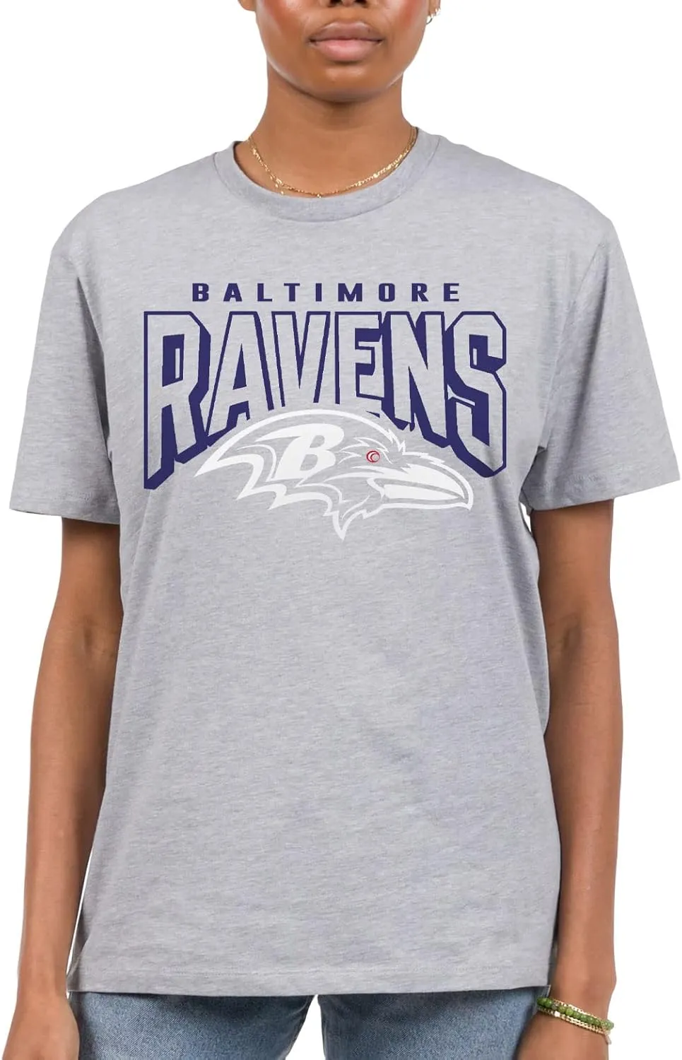 Junk Food Clothing x NFL - Bold Logo - Short Sleeve Fan Shirt for Men and Women - Officially Licensed NFL Apparel