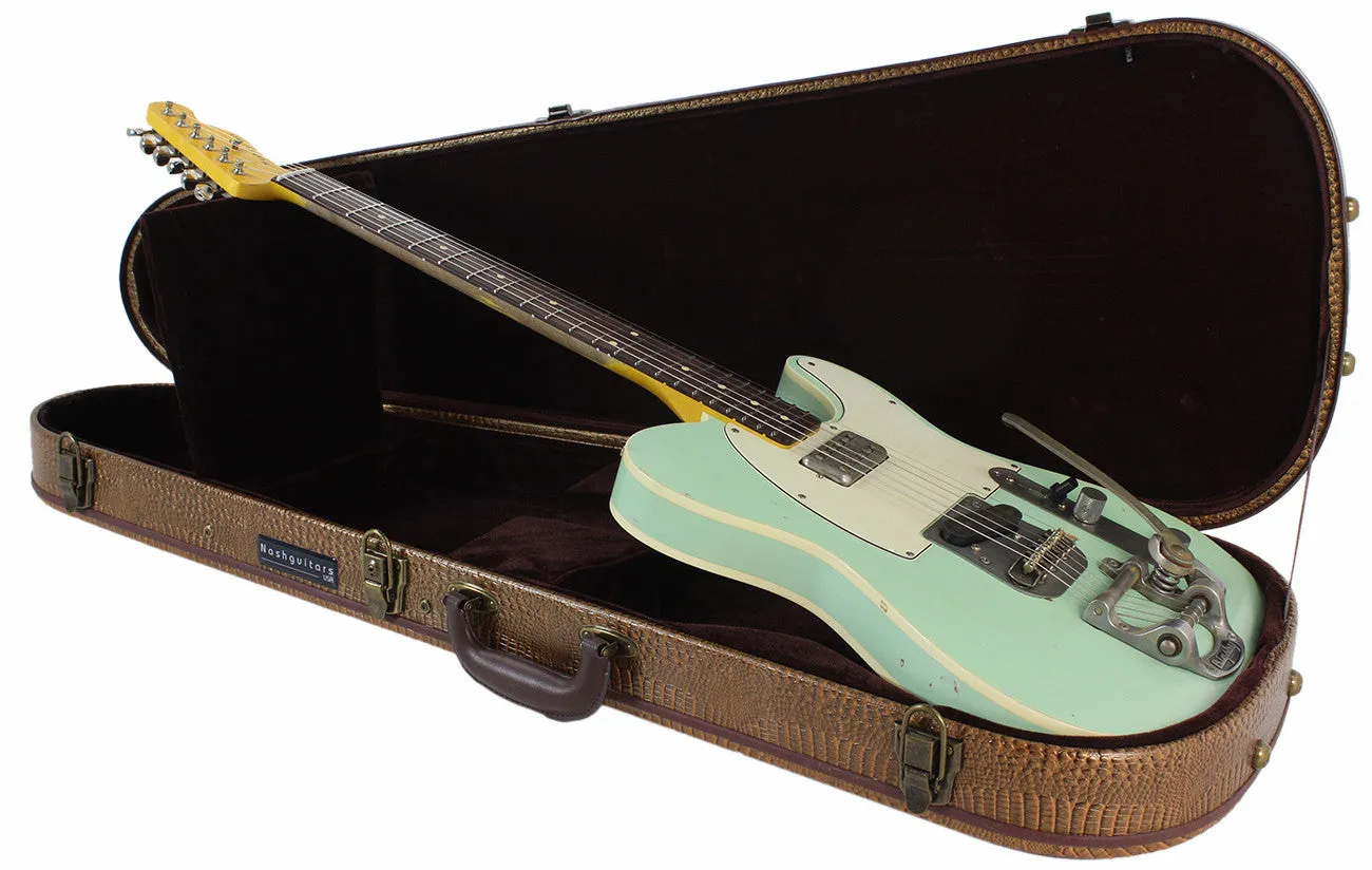 Nash T63DB Guitar, Surf Green, Bigsby, Lollartron