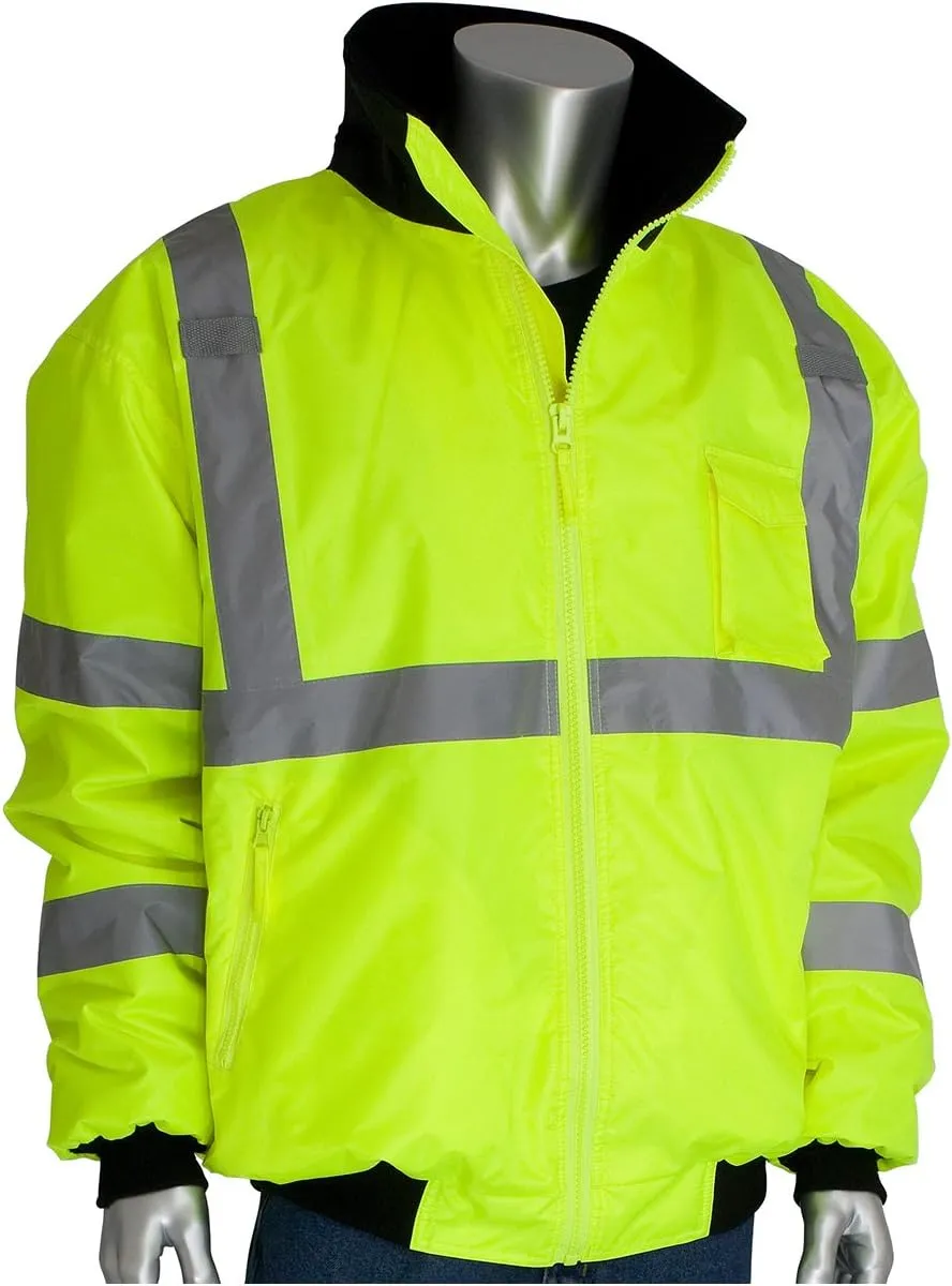 PIP 333-1762-LY/M ANSI Class 3 Value 2-in-1 Bomber Jacket
