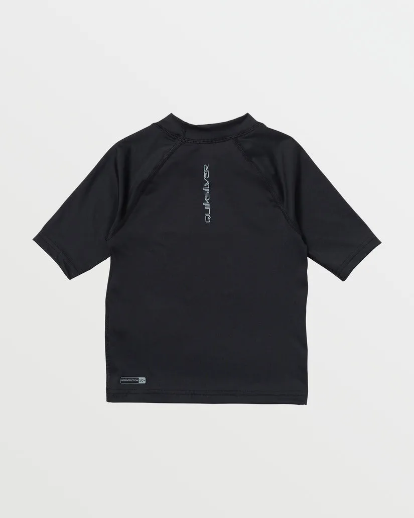 Quiksilver Boys 2-7 Everyday UPF50 Short Sleeve Rashguard - Black