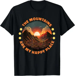 Retro Outdoors Vintage Mountain Landscape T-Shirt