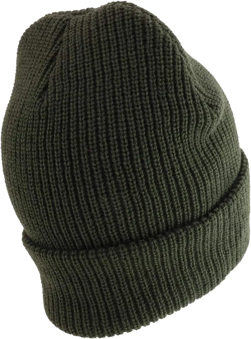 Trendy Apparel Shop Oversized Big Size Plain Ribbed Knit Cuff Long Beanie Hat