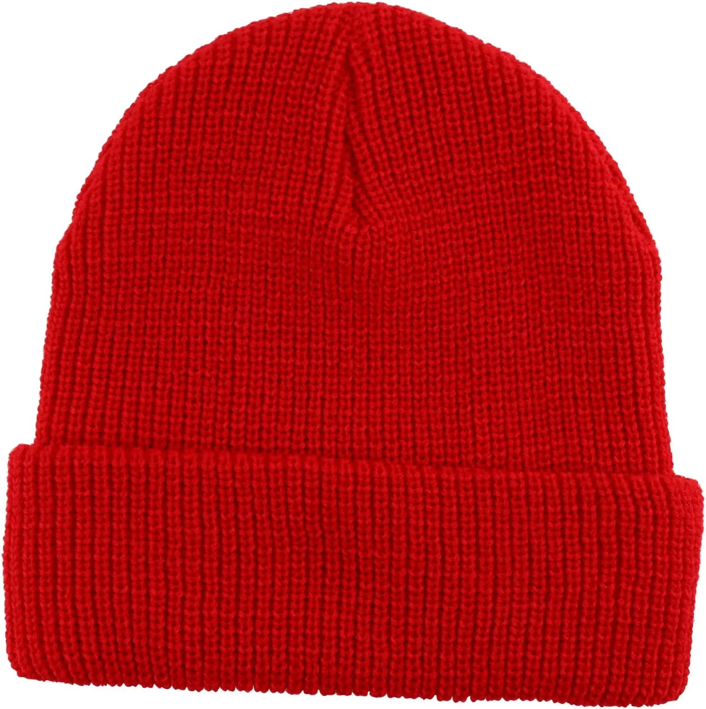 Trendy Apparel Shop Oversized Big Size Plain Ribbed Knit Cuff Long Beanie Hat