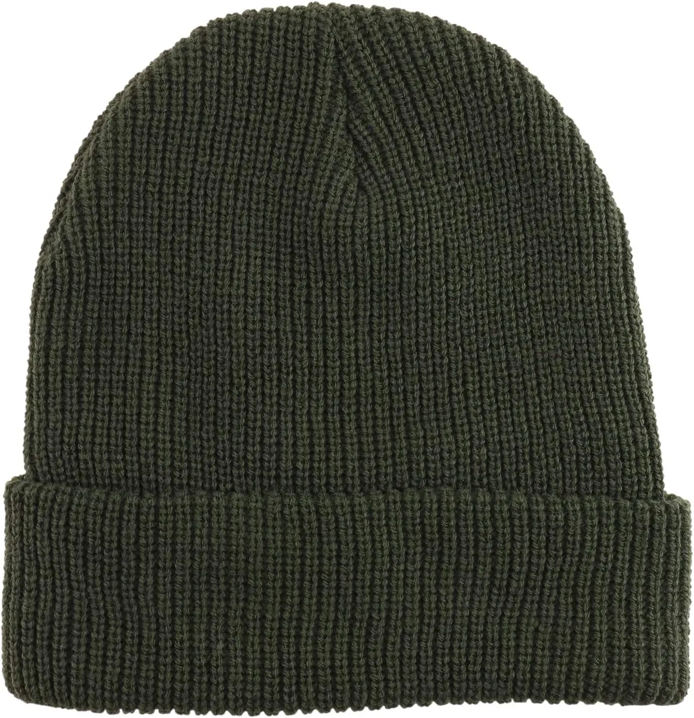 Trendy Apparel Shop Oversized Big Size Plain Ribbed Knit Cuff Long Beanie Hat