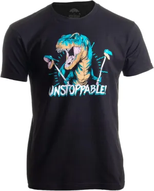Unstoppable T-rex | Funny Dinosaur Dad Joke Silly Humor for Men Women T-Shirt