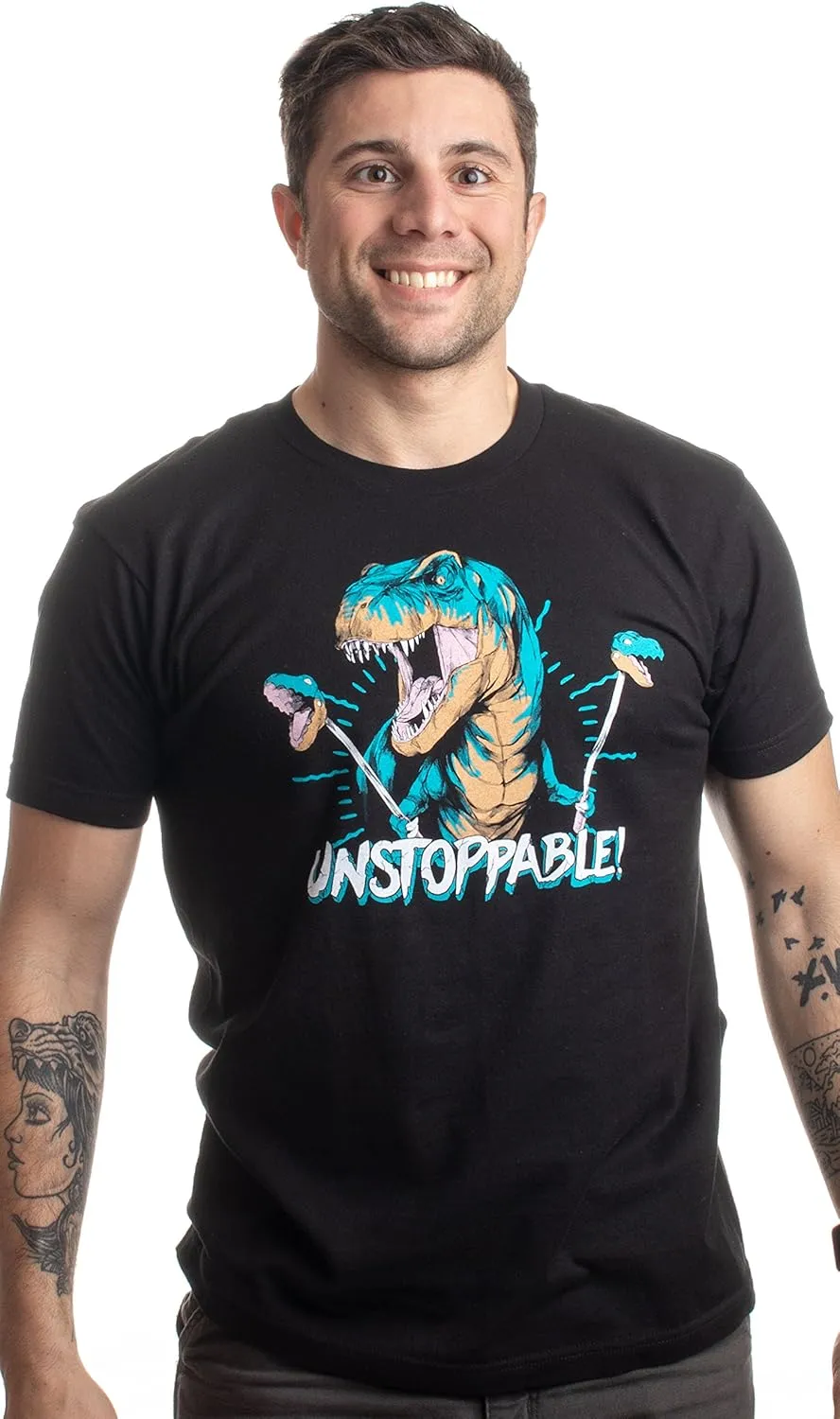 Unstoppable T-rex | Funny Dinosaur Dad Joke Silly Humor for Men Women T-Shirt